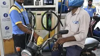 NEW DELHI, 15/05/2026: The scene at a fuel station in West Delhi NEW DELHI, 15/05/2026: The scene at a fuel station in West Delhi