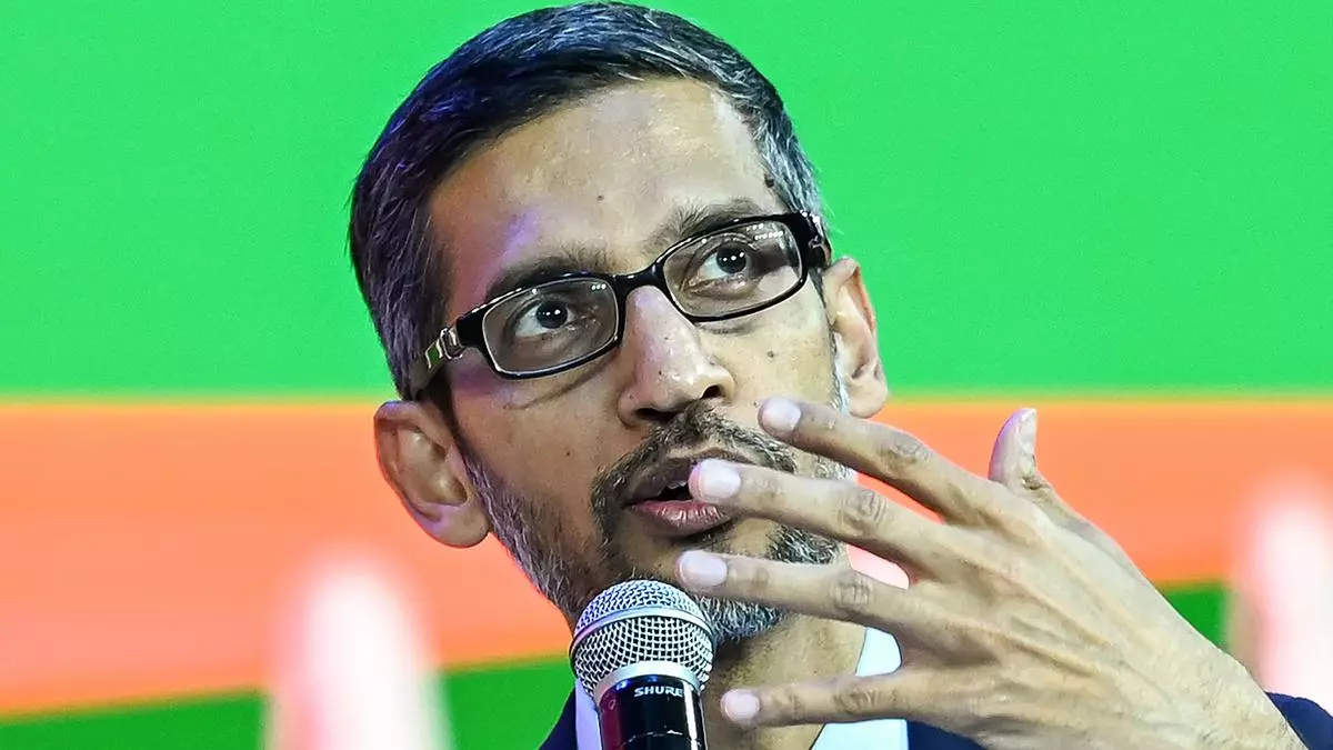 AI incorporation. Google CEO Sundar Pichai says AI will be added to search engine