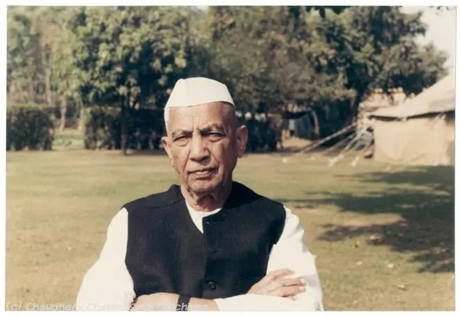 **EDS: IMAGE VIA CHARAN SINGH ARCHIVES** New Delhi: In this 1981 photo, former prime minister Charan Singh. Singh will be honoured with the Bharat Ratna, the country's highest civilian award. (PTI Photo)(PTI02_09_2024_000064B)