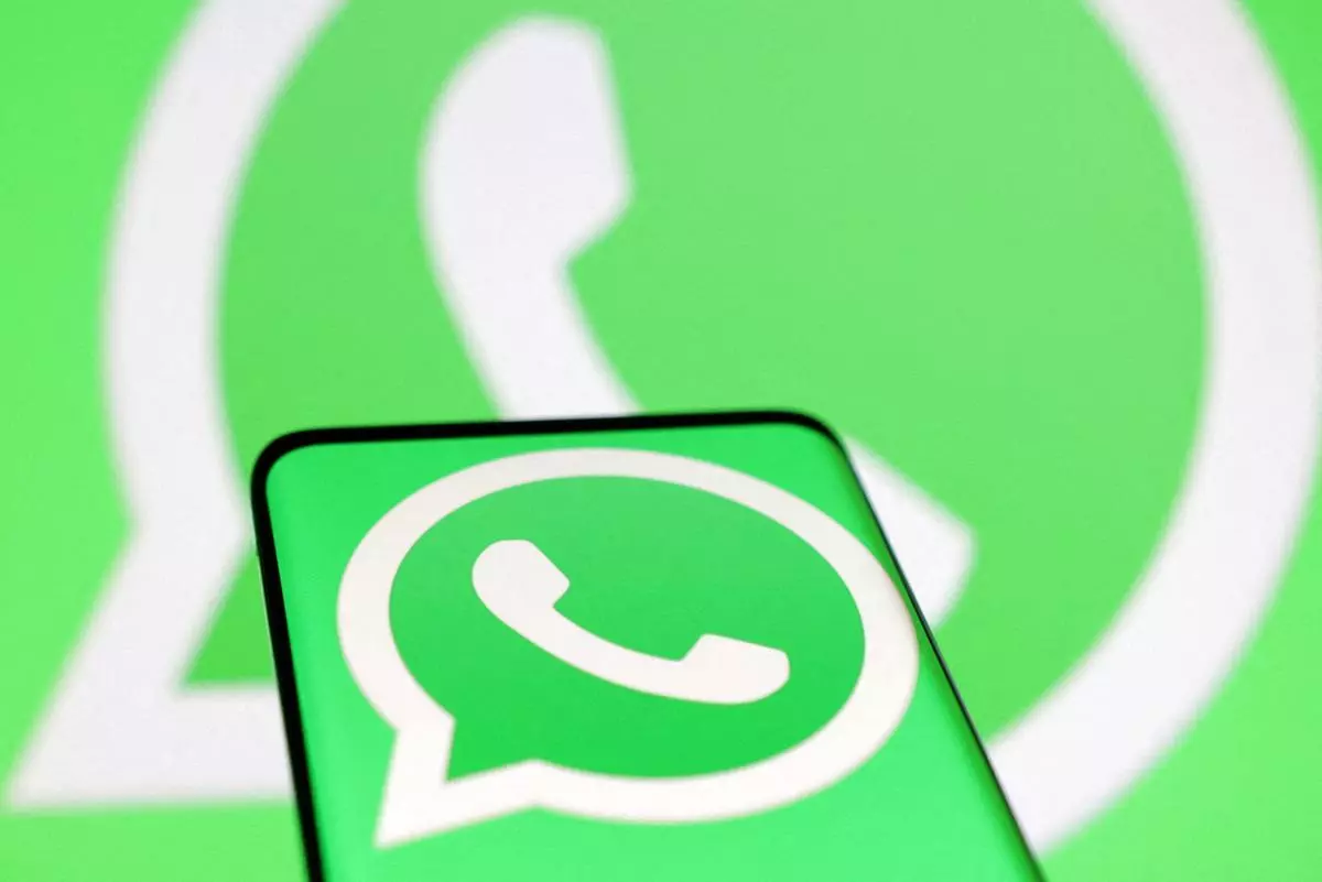 Whatsapp logo is seen in this illustration.