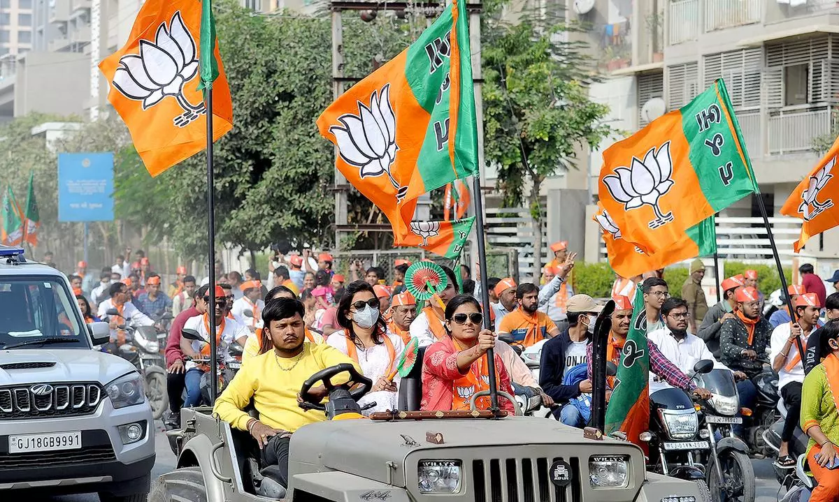 BJP closes in for record seats in Gujarat, faces tug-of-war in Himachal  Pradesh - The Hindu BusinessLine