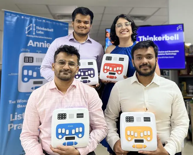 The founders of Thinkerbell Labs (clockwise from top left) Dilip Ramesh, Sanskriti Dawle, Aman Srivastava and Saif Shaikh The founders of Thinkerbell Labs (clockwise from top left) Dilip Ramesh, Sanskriti Dawle, Aman Srivastava and Saif Shaikh