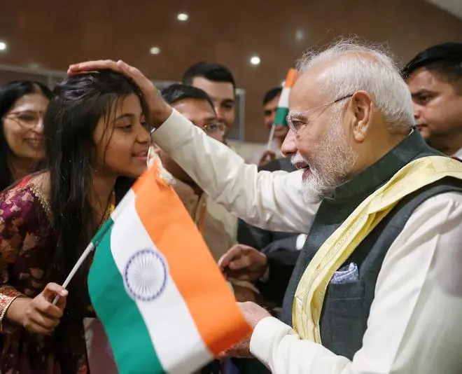 Prime Minister Narendra Modi is welcomed by members of the Indian community on his arrival at the hotel, in Rio de Janeiro, Brazil Prime Minister Narendra Modi is welcomed by members of the Indian community on his arrival at the hotel, in Rio de Janeiro, Brazil
