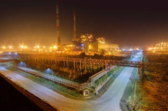 A view of the Bakreswar power plant A view of the Bakreswar power plant