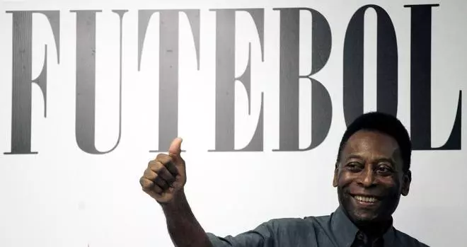 File photo of Soccer legend Pele gives a thumbs up during a ceremony to celebrate the 100th anniversary of Brazilian soccer club Santos.
