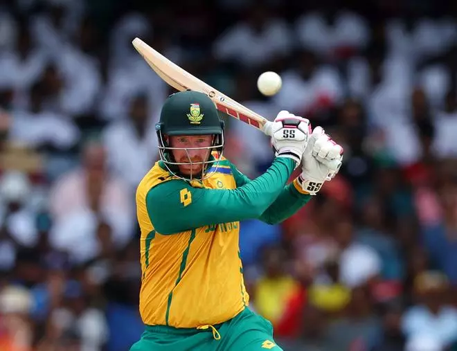 South Africa’s Heinrich Klaasen in action batting