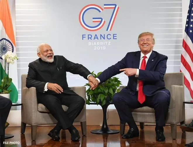 Narendra Modi and Donald Trump Narendra Modi and Donald Trump