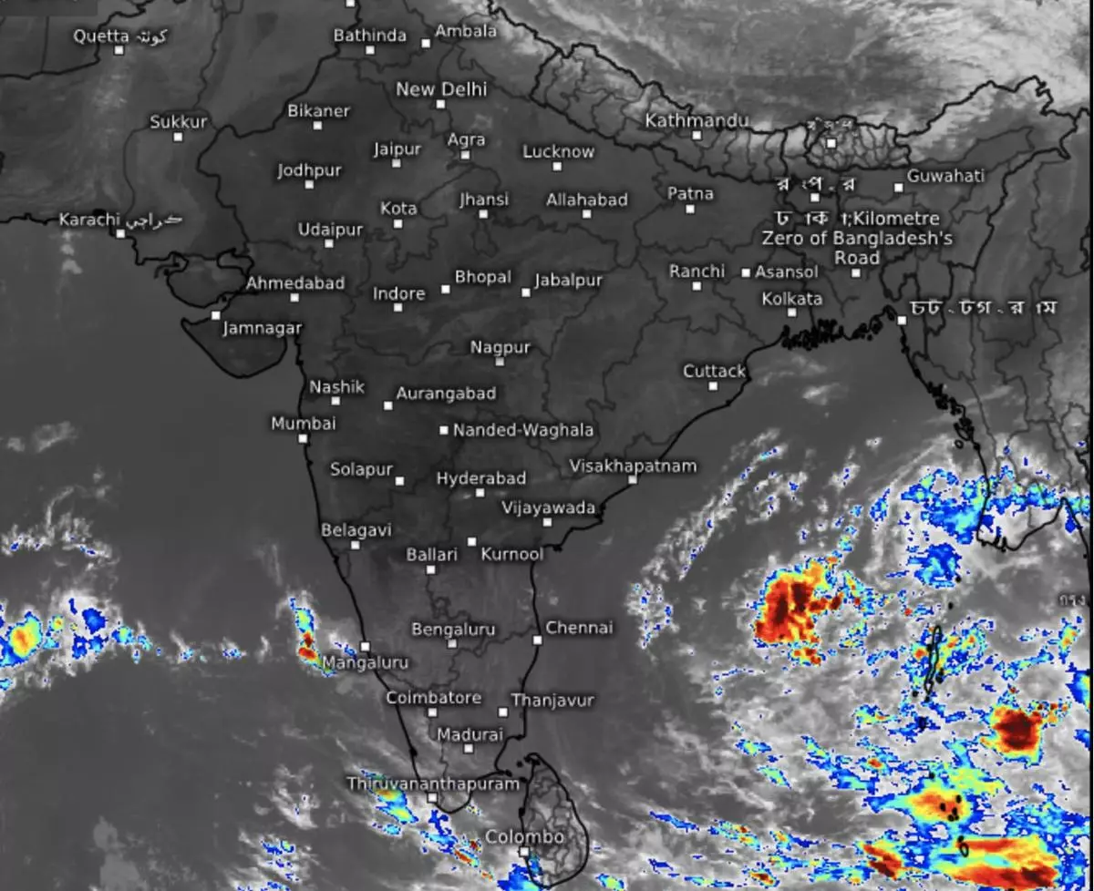 Broken fields of thunderstorms represent an area where a fresh low-pressure area is expected to pop up over the South Andaman Sea and South-East Bay of Bengal on Wednesday, as per India Meteorological Department.