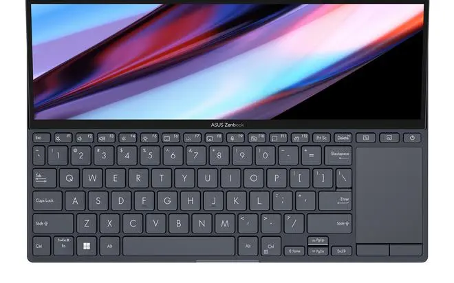 The trackpad is at a rather unusual position on the right bottom corner of the keyboard The trackpad is at a rather unusual position on the right bottom corner of the keyboard