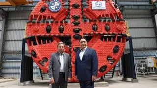 BORING ENDEAVOUR: K Senthilnathan, Executive Vice President and Head-Technical Services, Heavy Civil Infrastructure, L&T Construction; and (right) Puny Praya Boni, Director, Tunnel Excellence Academy