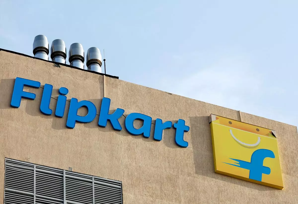 FILE PHOTO: Flipkart’s logo on the company’s office in Bengaluru. REUTERS