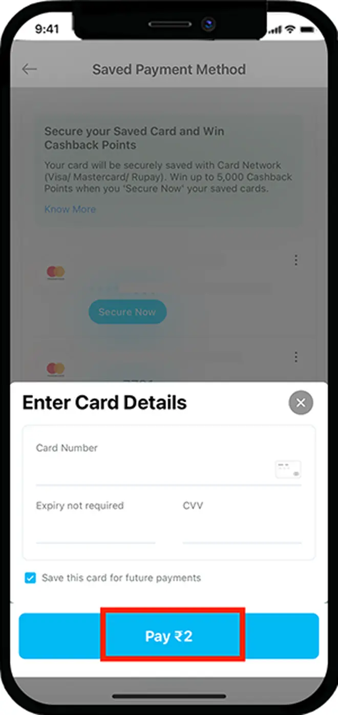 Proceed to pay and verify Proceed to pay and verify