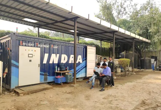 Indra ETP installed at a textile garment washing facility in Noida for water treatment and reuse. Indra ETP installed at a textile garment washing facility in Noida for water treatment and reuse.