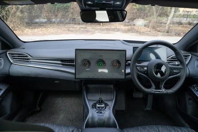 Interior: Equipped with high safety tech, a panoramic roof and symmetrically beautiful interior with memory seats and a 12-speaker audio system. Interior: Equipped with high safety tech, a panoramic roof and symmetrically beautiful interior with memory seats and a 12-speaker audio system.