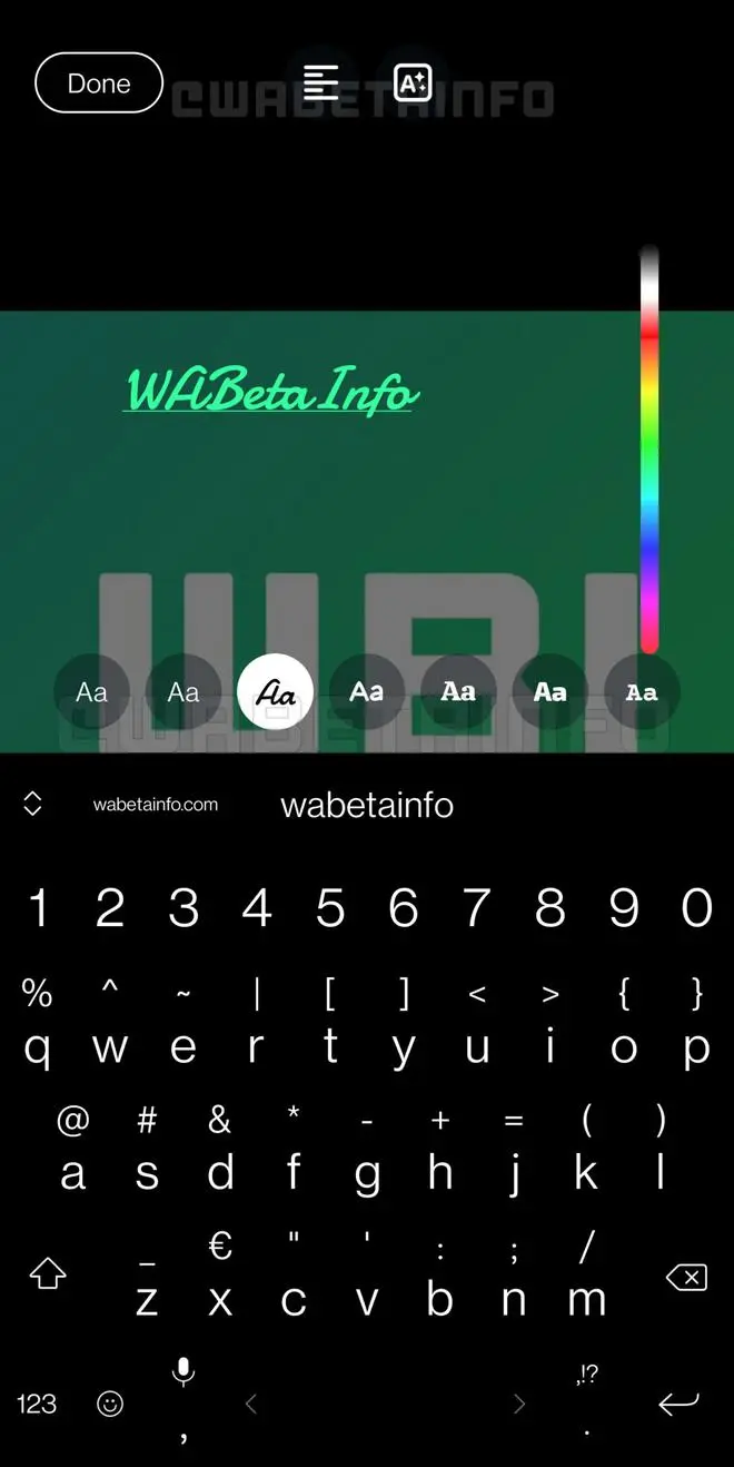 WhatsApp text editor for drawing tool WhatsApp text editor for drawing tool