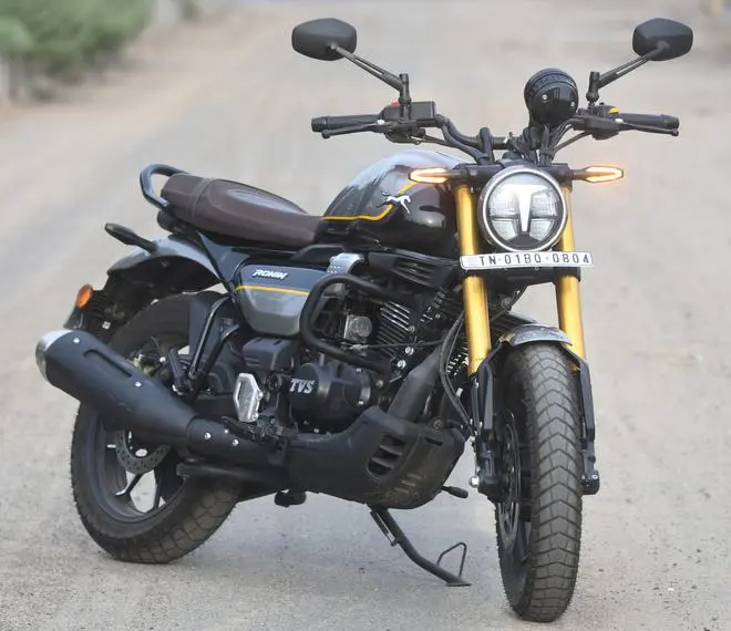 The naked bike design is again very scrambler-like The naked bike design is again very scrambler-like