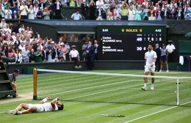 Wimbledon 2023 Final Highlights: Alcaraz beats defending champion Djokovic  to win maiden Wimbledon and second Grand Slam title - The Times of India