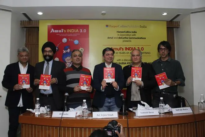 A book of colourful Amul adverts, “Amul’s India 3.0” captures fifty years of India’s history, the highs and lows, through the eyes of the adorable ‘Amul girl’, a household figure known for her witty insights on happenings big and small, in India as well as around the world A book of colourful Amul adverts, “Amul’s India 3.0” captures fifty years of India’s history, the highs and lows, through the eyes of the adorable ‘Amul girl’, a household figure known for her witty insights on happenings big and small, in India as well as around the world