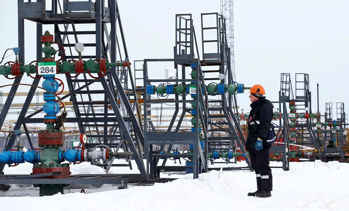 A file picture of the Yarakta Oil Field, owned by Irkutsk Oil Company (INK), in Irkutsk Region, Russia 