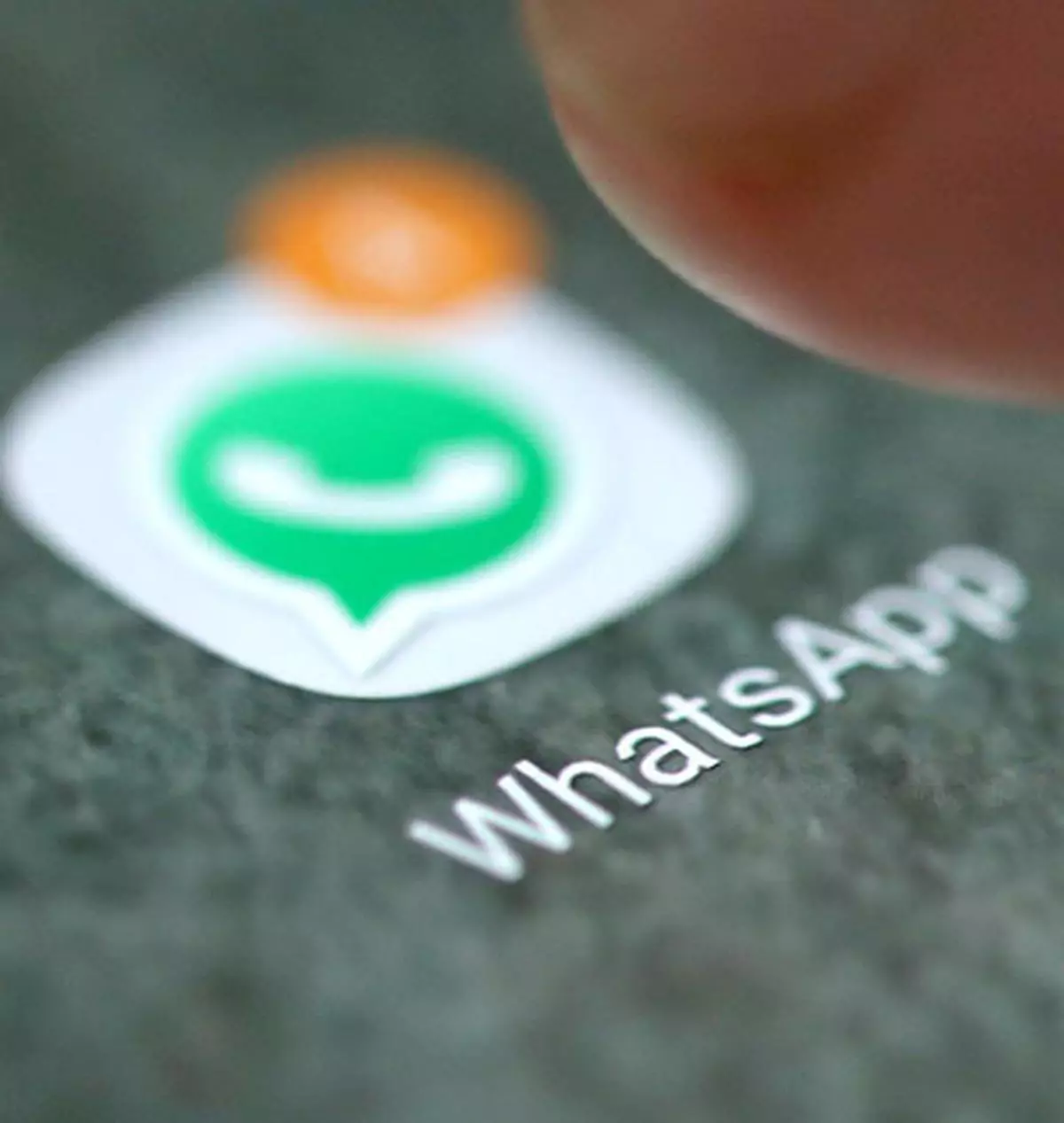 The WhatsApp app logo is seen in this picture illustration 