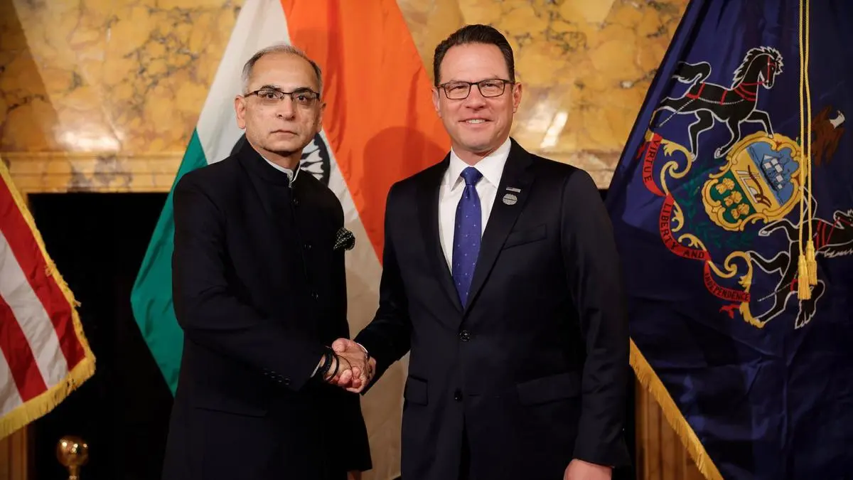 Indian envoy Kwatra meets Pennsylvania Governor Shapiro
