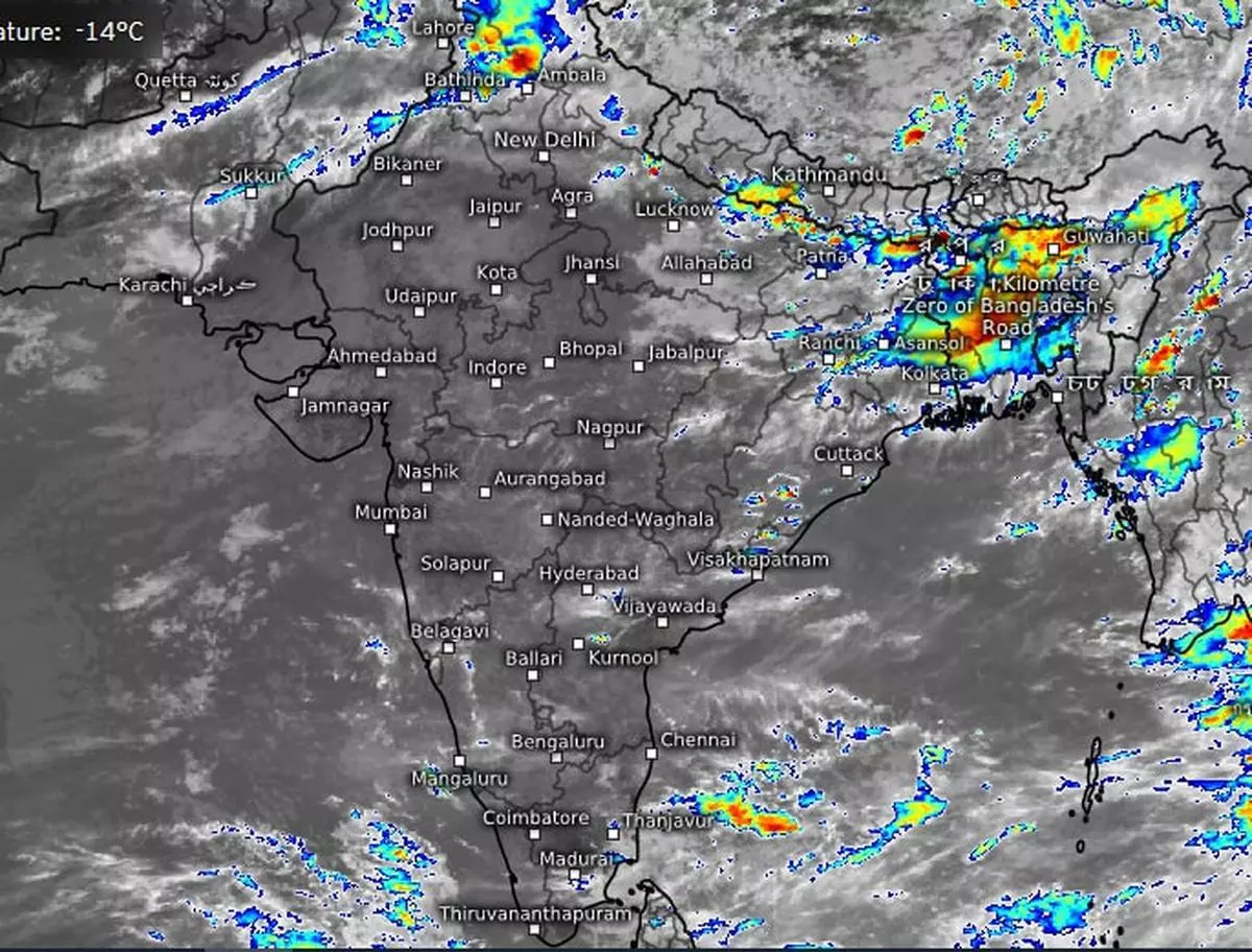 Satellite pictures show a buzz in the South-Central Bay of Bengal where a cyclonic circulation is seen as rallying the monsoon flows around it to set up an emerging west spell over the region during this week