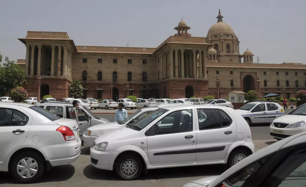 Finance Ministry building at the North block in New Delhi (file photo) 