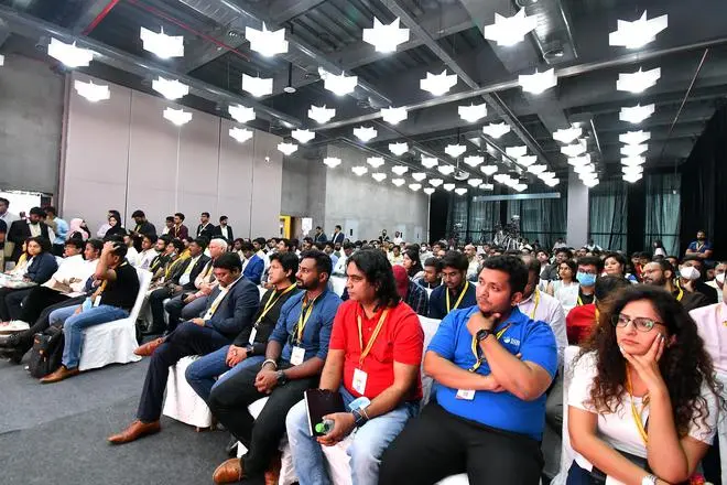 Delegates participating in events at the T-Hub’s second phase in Raidurg, Hyderabad. T-Hub 2.0 can accommodate 2,000 startups. Delegates participating in events at the T-Hub’s second phase in Raidurg, Hyderabad. T-Hub 2.0 can accommodate 2,000 startups.