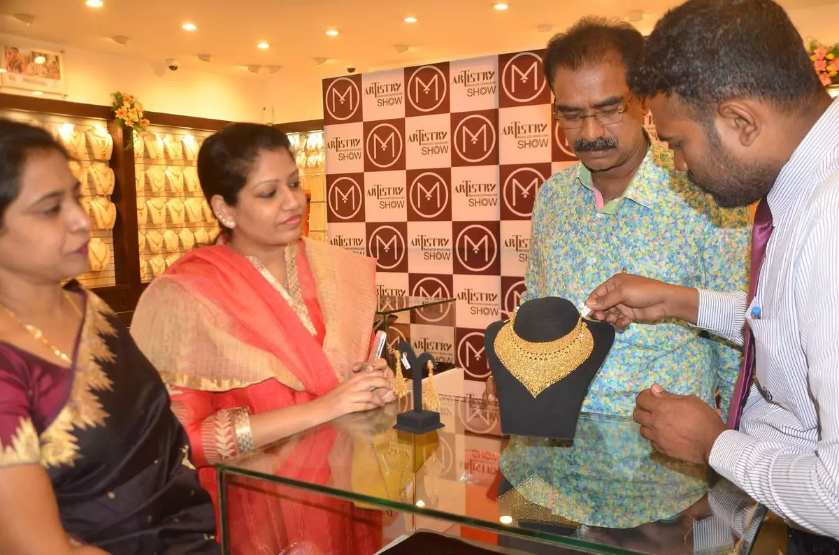 File Photo: Artistry branded jewellery show at Malabar Gold and Diamonds showroom in Ramanathapuram.