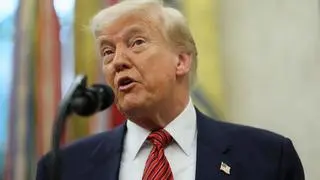 US President Donald Trump lashed out at Federal Reserve Chair Jerome Powell on Thursday, calling him “a fool” following the Fed’s decision to keep interest rates unchanged amid concerns over inflation and unemployment. (A file photo)