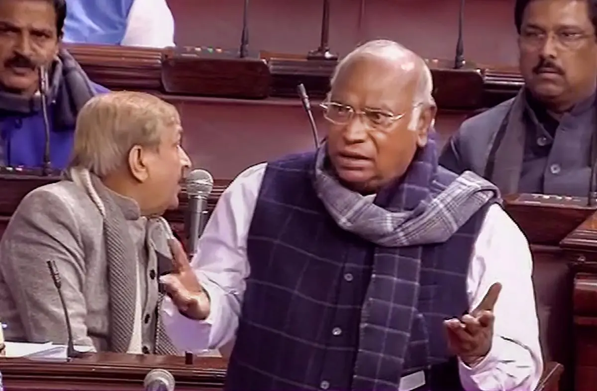A file photo of Mallikarjun Kharge, President of Congress Party and Leader of Opposition in Rajya Sabha