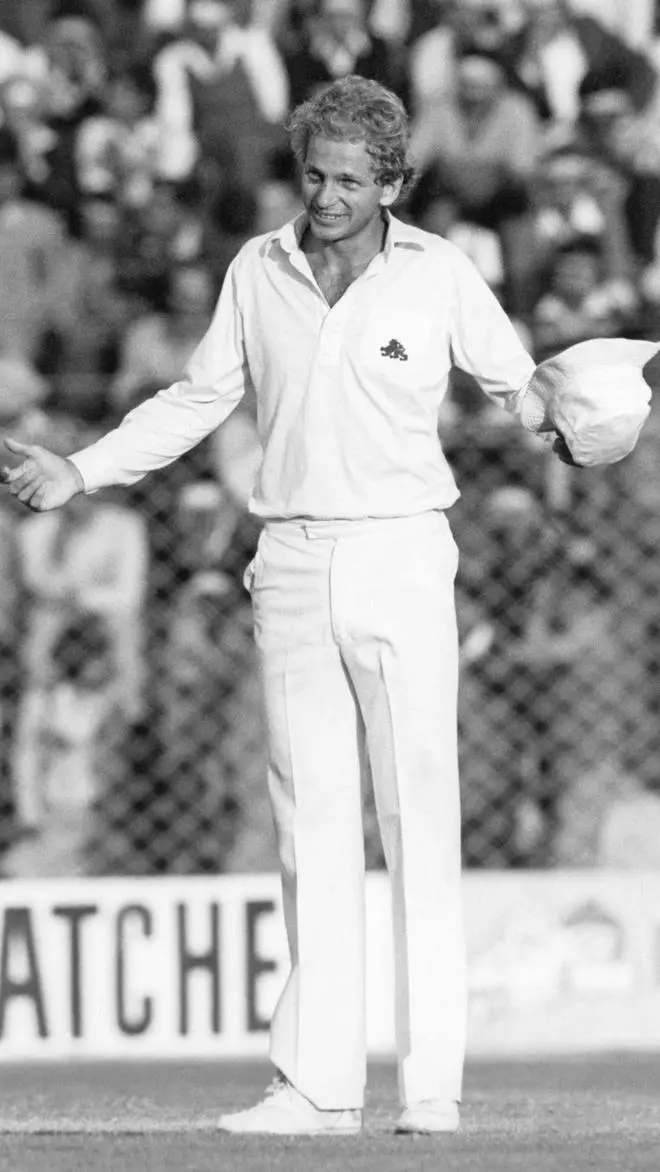 David Gower’s in India during the 1984 tour when he led England to a memorable series win against the form book.
PHOTO: THE HINDU ARCHIVES David Gower’s in India during the 1984 tour when he led England to a memorable series win against the form book.
PHOTO: THE HINDU ARCHIVES