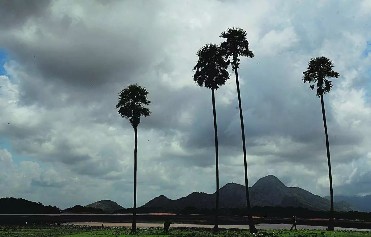 A cloudy sky over Palakkad earlier this week. The Australian Bureau of Meterology has moved its outlook back to La Niña watch, which means there is a 50 per cent chance of the event forming later in 2022. 