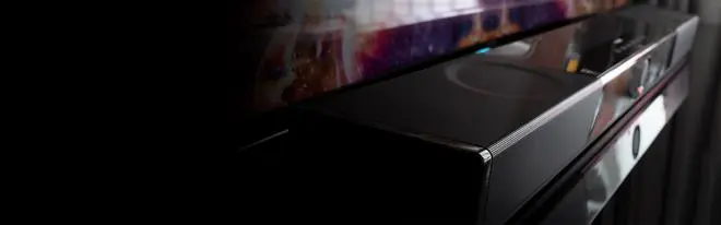 The top of the soundbar has the standard controls The top of the soundbar has the standard controls