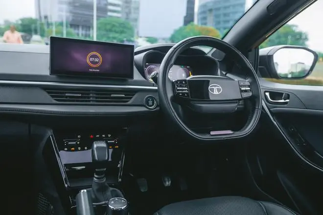 Up front a digital instrument panel takes over from the earlier analogue units and a large 10.25-inch touchscreen display nearly hogs all the attention