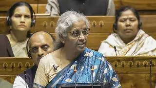 Finance Minister Nirmala Sitharaman presents the Interim Budget 2024 in the Lok Sabha on Thursday Finance Minister Nirmala Sitharaman presents the Interim Budget 2024 in the Lok Sabha on Thursday