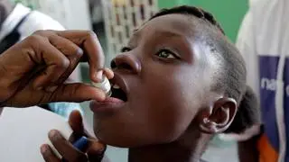 ON THE SAFE SIDE: Oral cholera vaccines play a crucial role in large-scale immunisation efforts globally