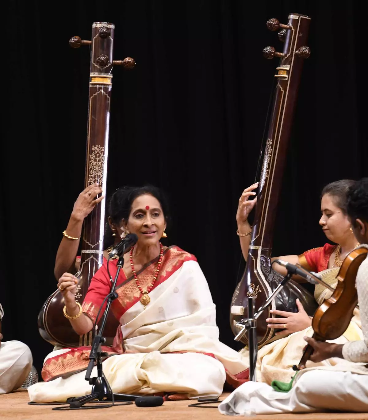 Besides Carnatic music, Jayashri is also trained on the veena, classical dance and Hindustani music