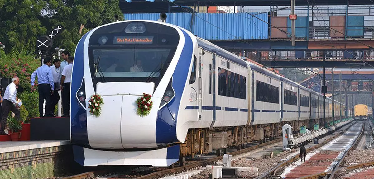 A Vande Bharat Express train