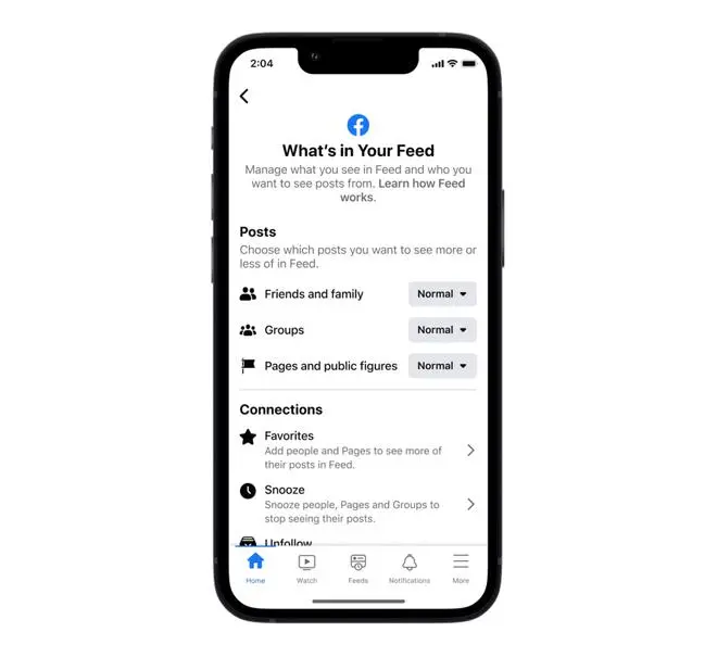 Facebook allows you to customise feeds from friends, family Facebook allows you to customise feeds from friends, family