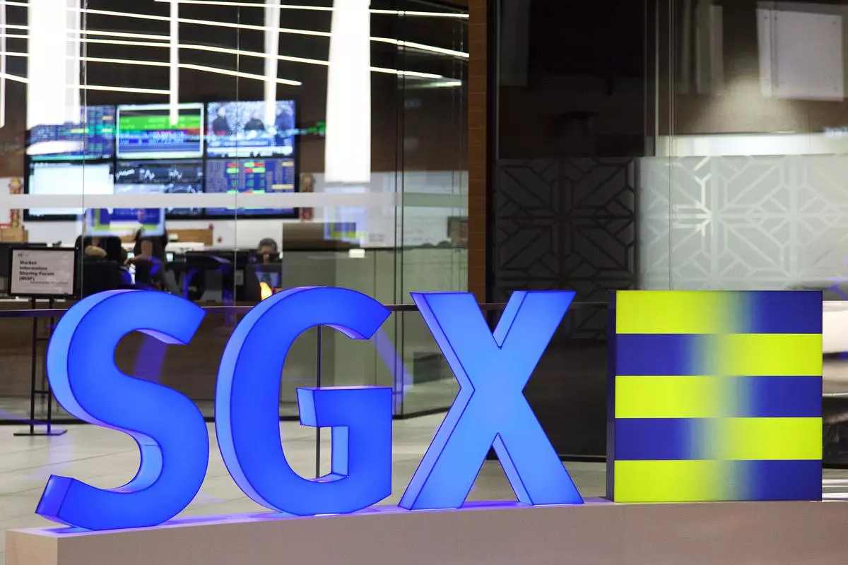 Singapore Exchange Ltd signage is displayed inside the bourse’s headquarters in Singapore (file picture)