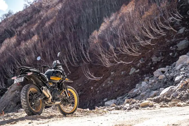 Its new 452 cc oversquare engine — very fittingly called Sherpa 450 — makes 39.47 bhp and 4.07 kgm of peak torque. Good enough to scale the Himalayas, it’s going to be equally potent elsewhere too Its new 452 cc oversquare engine — very fittingly called Sherpa 450 — makes 39.47 bhp and 4.07 kgm of peak torque. Good enough to scale the Himalayas, it’s going to be equally potent elsewhere too