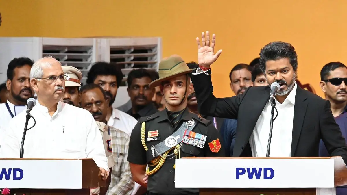C Joseph Vijay sworn in as Tamil Nadu CM, promises ‘real social justice’ and transparency C Joseph Vijay sworn in as Tamil Nadu CM, promises ‘real social justice’ and transparency