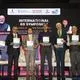  New Delhi: Union Minister of Communications Jyotiraditya Scindia and others during the India Mobile Congress (IMC) 2024, in New Delhi, Wednesday, Oct. 16, 2024.