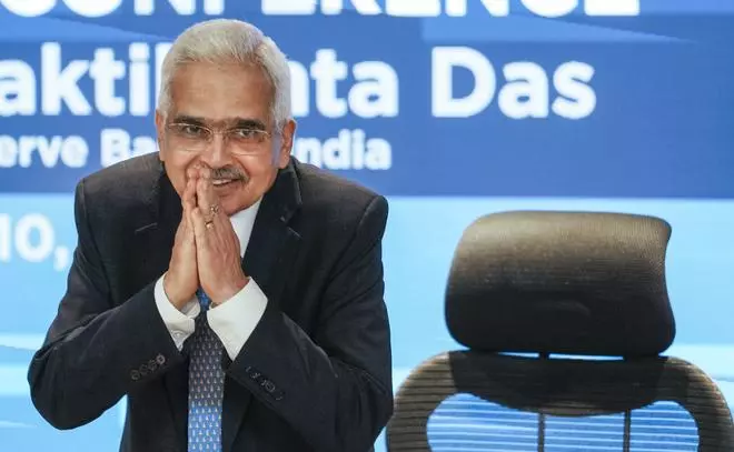 RBI Governor Shaktikanta Das during a press conference at the headquarters, in Mumbai, Tuesday