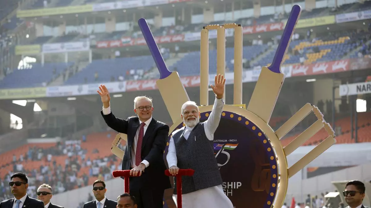 India-Australia cricket series: Prime Ministers take round of sprawling Narendra Modi stadium ahead of 4th Test match