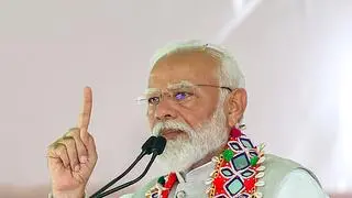 Prime Minister Narendra Modi addresses a public meeting for the Lok Sabha polls, in Warangal, Telangana Prime Minister Narendra Modi addresses a public meeting for the Lok Sabha polls, in Warangal, Telangana