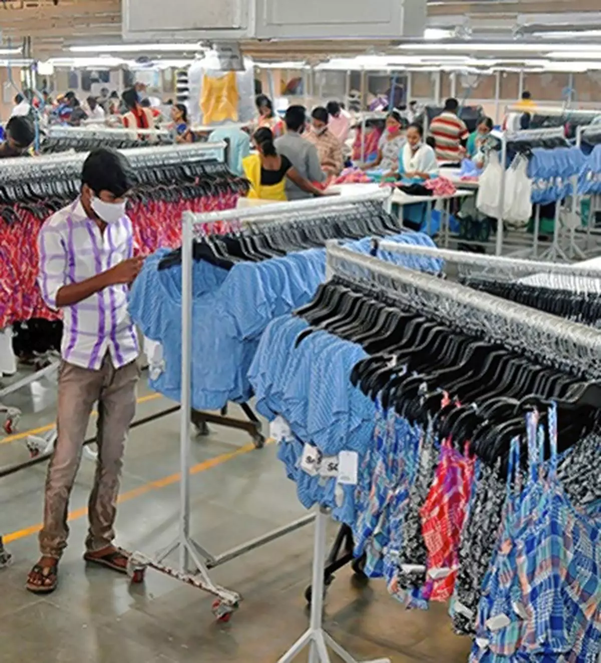 A textile factory in Andhra Pradesh