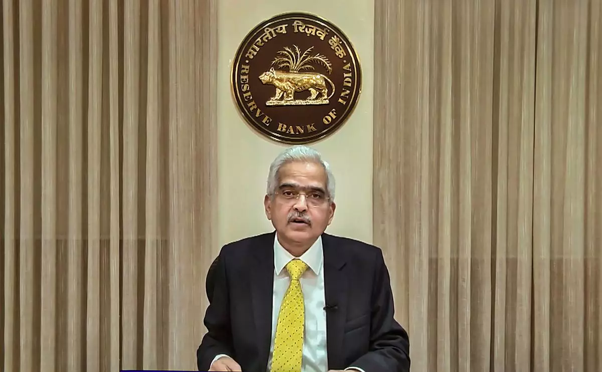 File Photo: RBI Governor Shaktikanta Das speaks during a press conference announcing the monetary policy statement on February 8, 2023. 