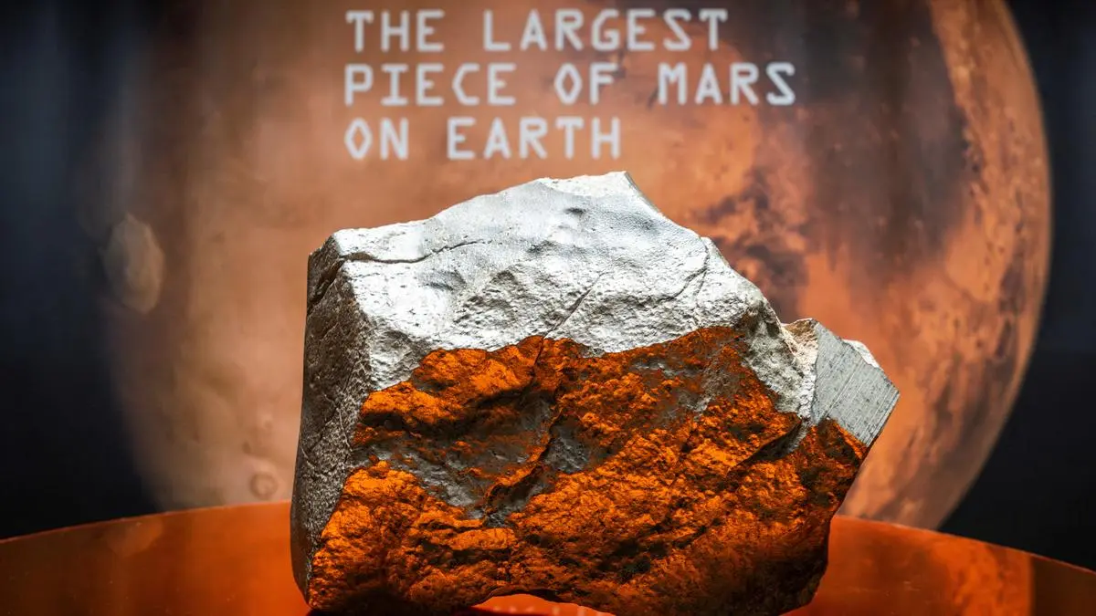 Biggest piece of Mars on Earth going up for auction in New York